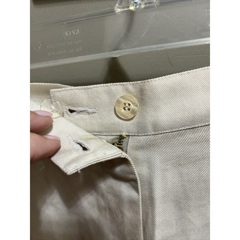 LIZGOLF Liz Claiborne Golf Shorts Womens Size 8 Beige Vintage High Rise Pleate - Picture 3 of 8